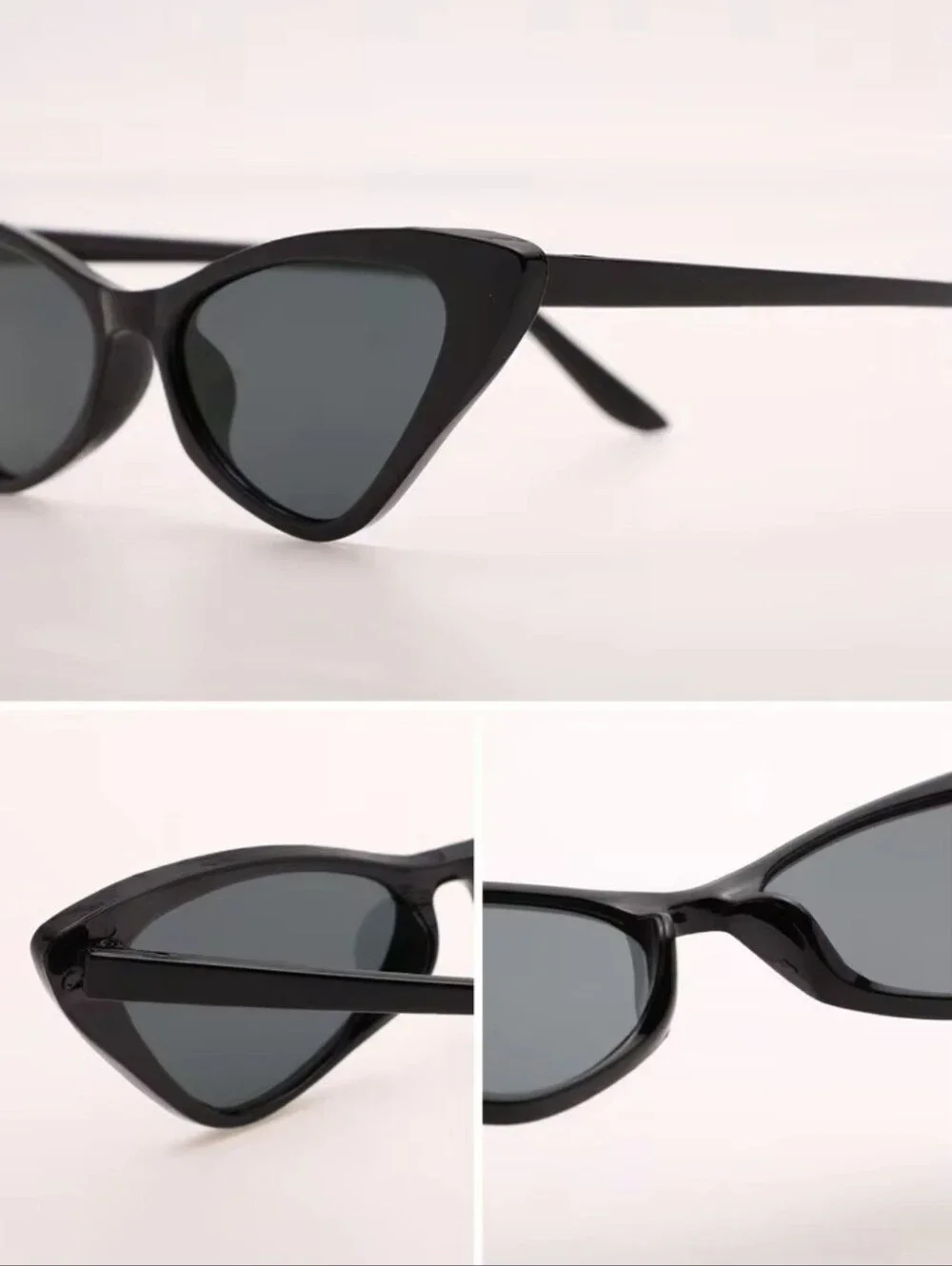 Women's Black Cat-Eye Sunglasses - Fashionable Shades
